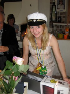 bjuder på en studentbild. 